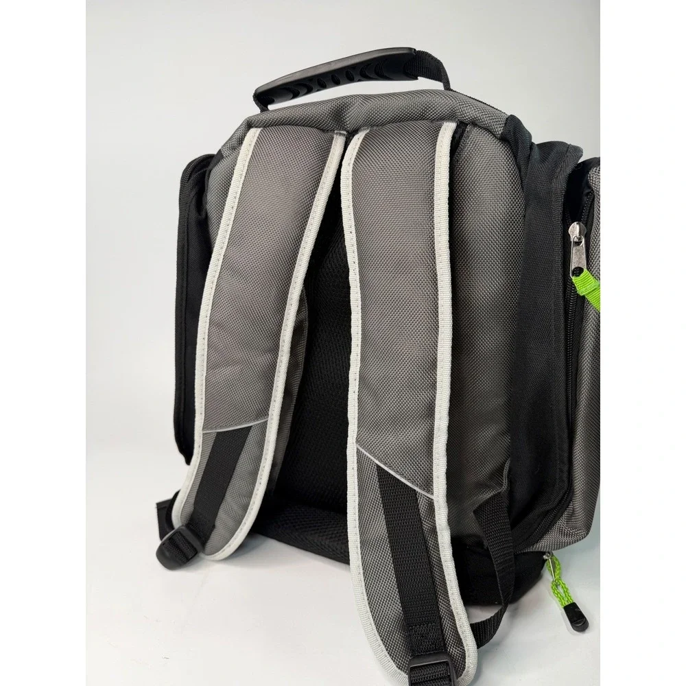 XBOX 360 Backpack Protective Backpack Travel Bag, Black Gray & Green